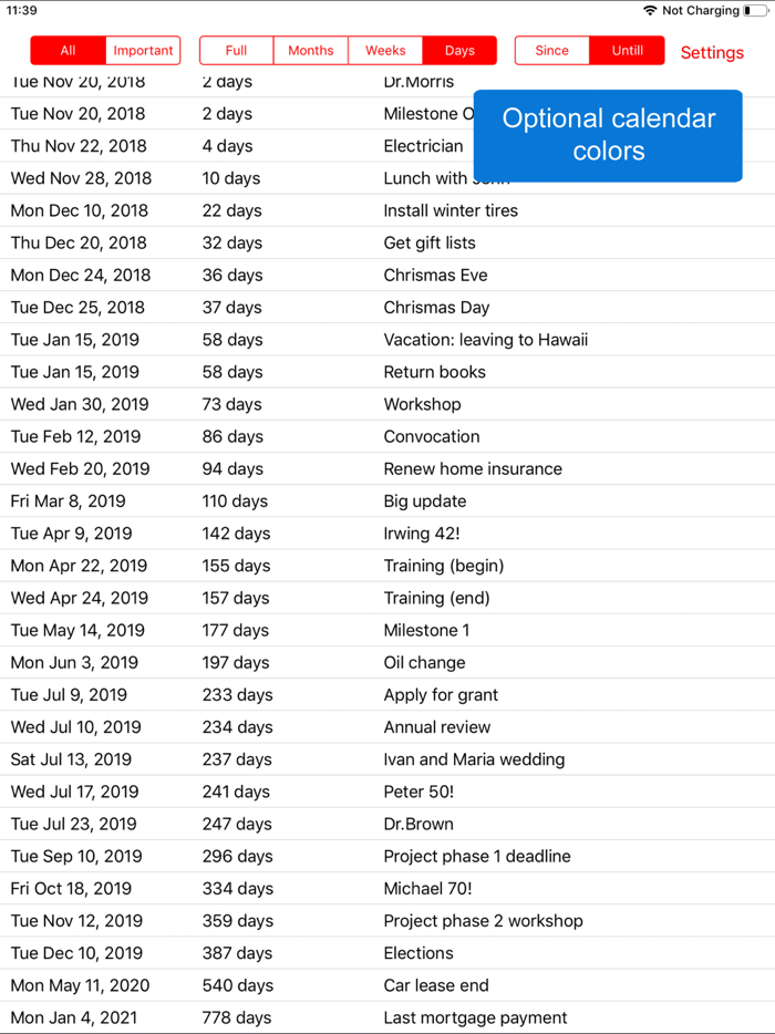 TimeTill for Calendar