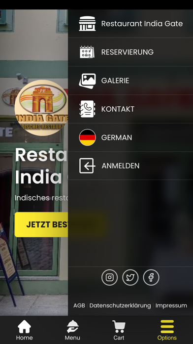 Restaurant India Gate Screenshot