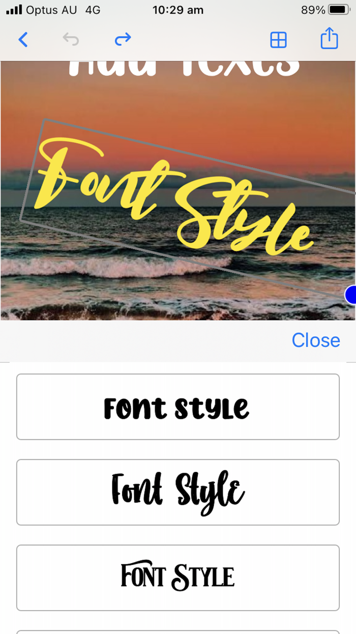 AddText Add texts to photos