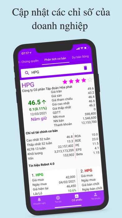 Growth Investing Screenshot