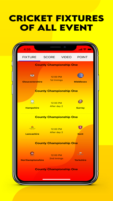 Screenshot #1 pour Cricket Live Matches