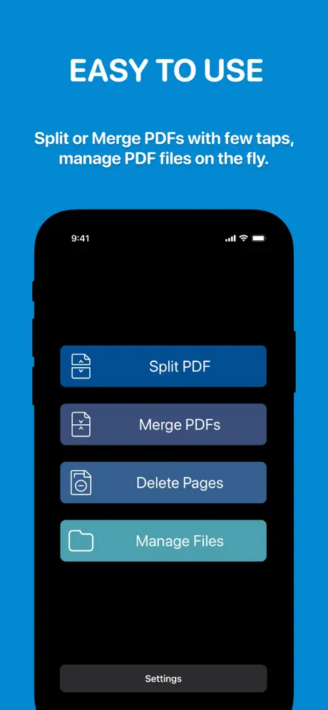 App screenshot for PDFs Split & Merge: PDF Editor
