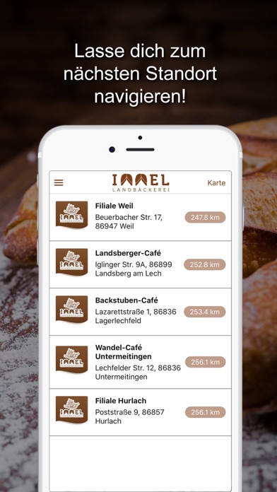 Landbäckerei Immel Screenshot