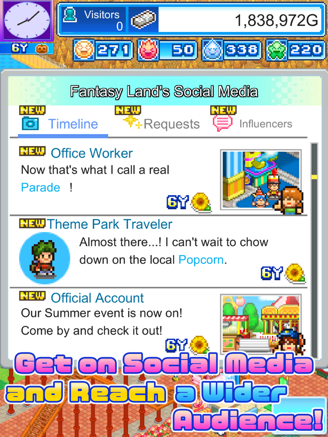 ‎Captura de tela da história do Dream Park