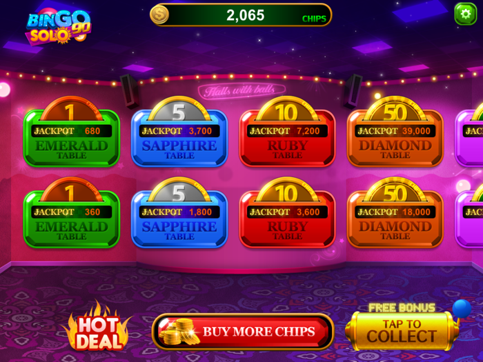 Bingo Solo 90  90 Ball Bingo