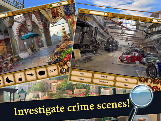 Hidden Objects Mystery Society iPad app afbeelding 3