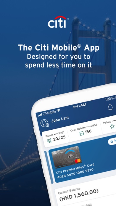 Citibank HK Screenshot