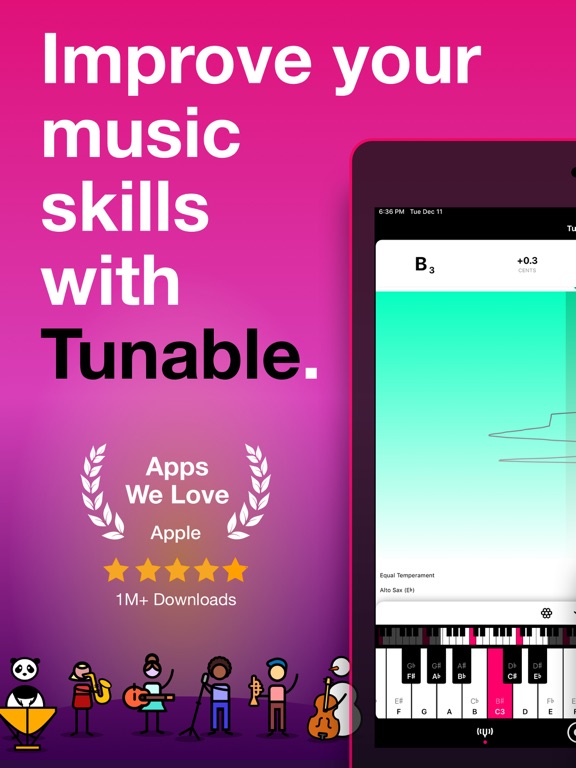 Screenshot #1 for Tunable – Tuner & Metronome