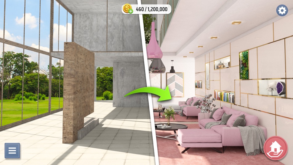 #1. House Makeover Game (iOS) By: NSTAGE Inc.
