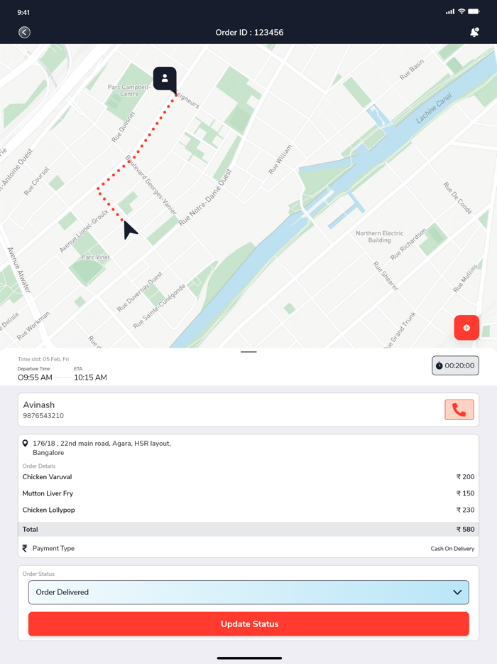 SAAS FOOD SHIPPING APP