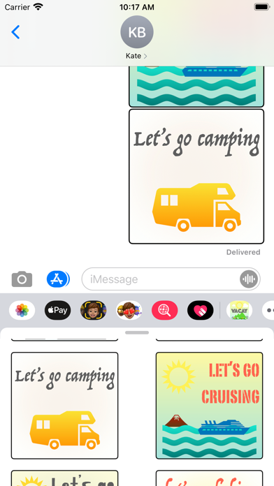 vacay stickers Screenshot
