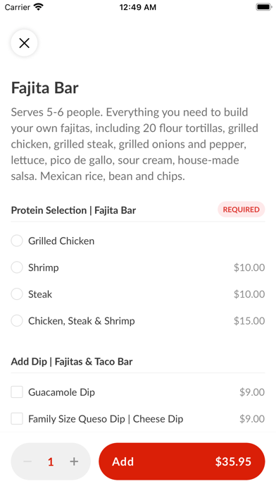 Poblano's Mexican Bar & Grill Screenshot