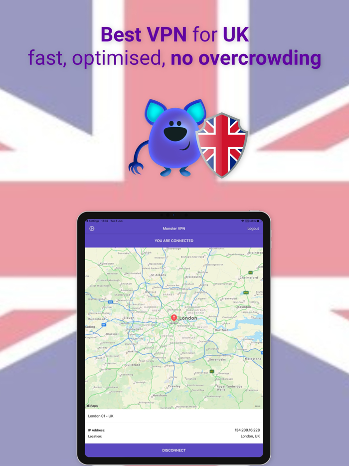 Monster VPN - No Logs UK Best