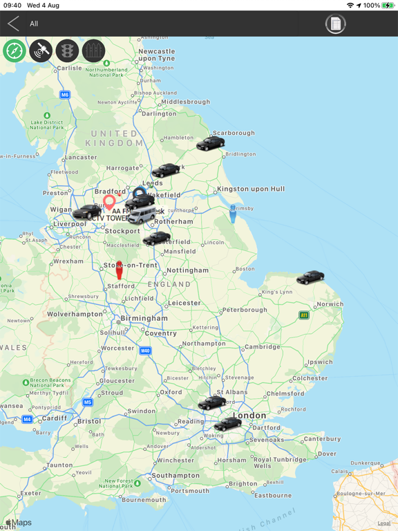 GTRAK Mobile iPad screenshot