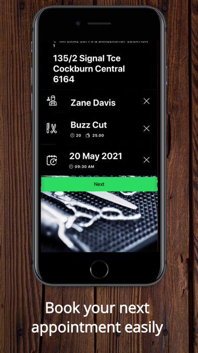 Imperial Barbershop Bookings Screenshot 4 - AppWisp.com Imperial Barbershop Bookings Screenshot 4 - AppWisp.com