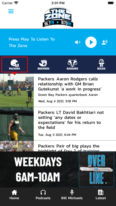 96.7 FM / 1670 AM The Zone Screenshot
