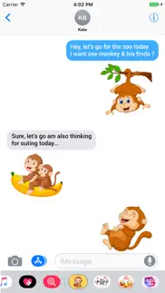animated monkey friends iphone screenshot 4