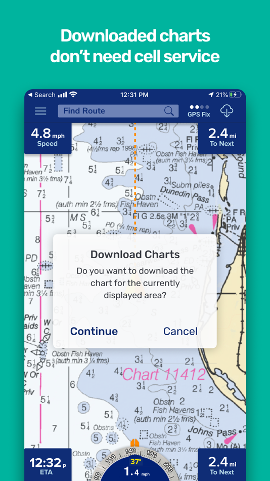 #6. PRO CHARTS - Marine Navigation (iOS) 由: MiraTrex, Inc.