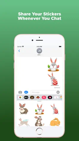 Game screenshot Rabbit Stickers Emojis hack