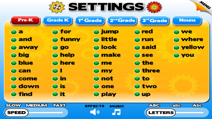 Sight Word Games and Flash Cards