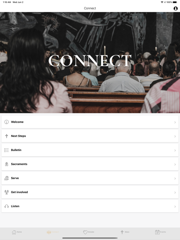 St Joseph Church Houston iPad screenshot 2 - Lifestyle app