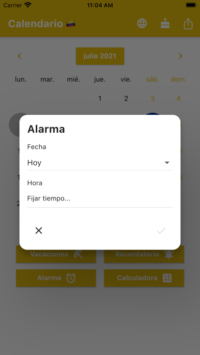 Calendario Colombia 2024 Screenshot