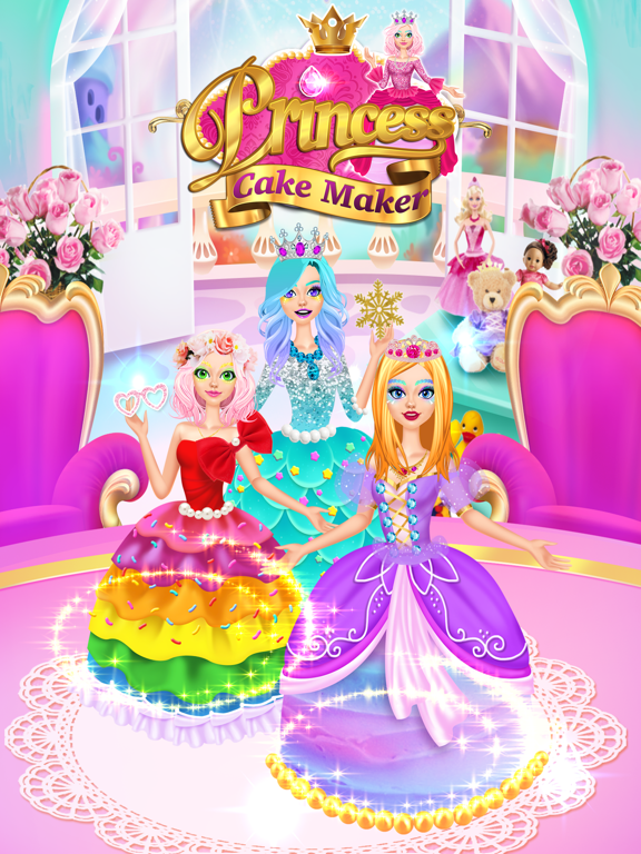 Rainbow Princess Cake Maker iPad screenshot 6 - Education app