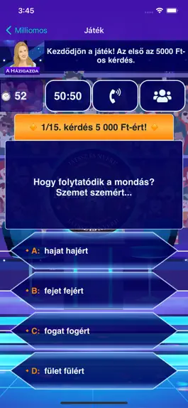 Game screenshot Milliomos apk