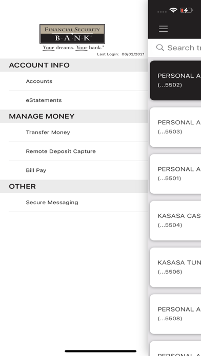Financial Security Bank Mobile Screenshot