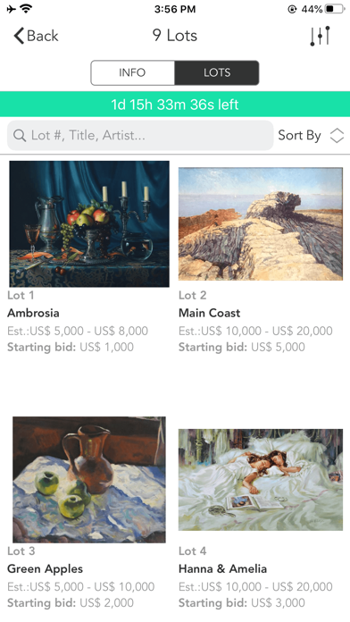 Eisele Fine Art Auctions Screenshot