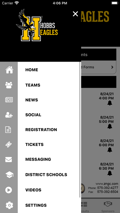 Hobbs Athletics Screenshot