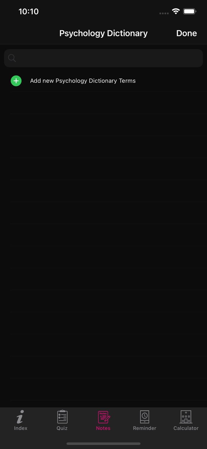 Psychology Dictionary Terms