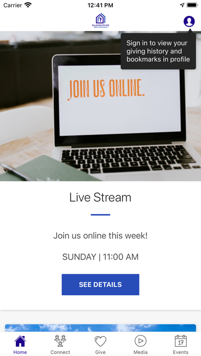 Glasshouse Bible Fellowship Screenshot