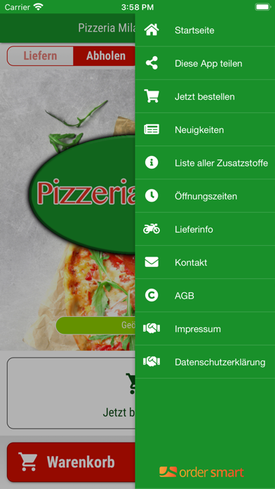 Pizzeria Milano Büdingen Screenshot