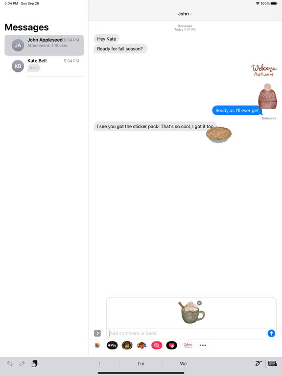 Screenshot #5 pour Autumn Sticker