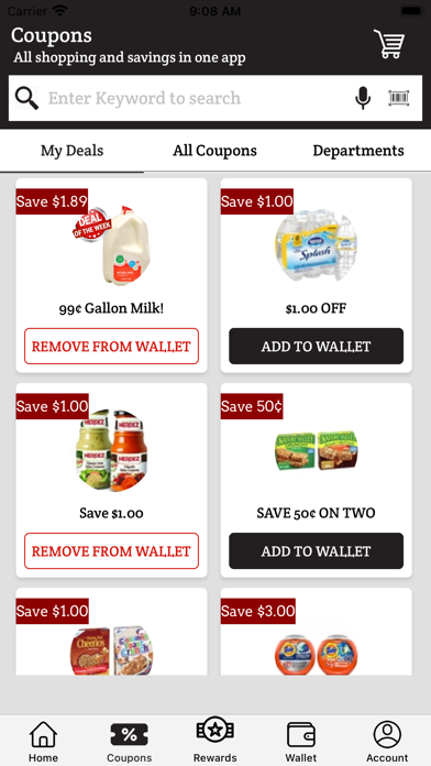 TX Porters Groceries Rewards Screenshot