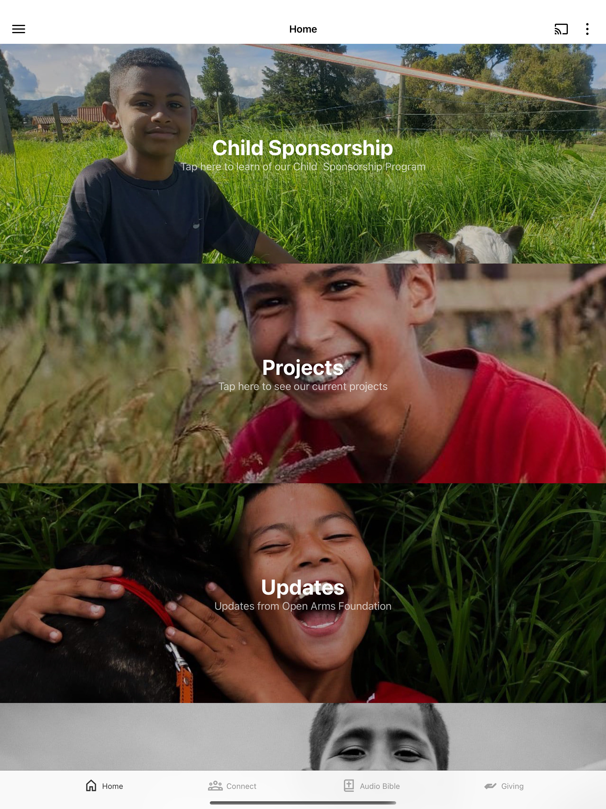 OPEN ARMS FOUNDATION screenshot 4