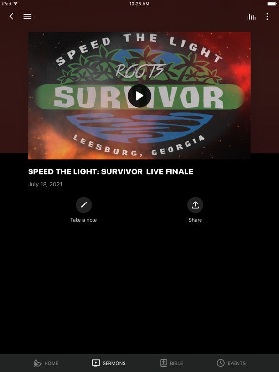 The Church at the Groves iPad screenshot 3 - Education app