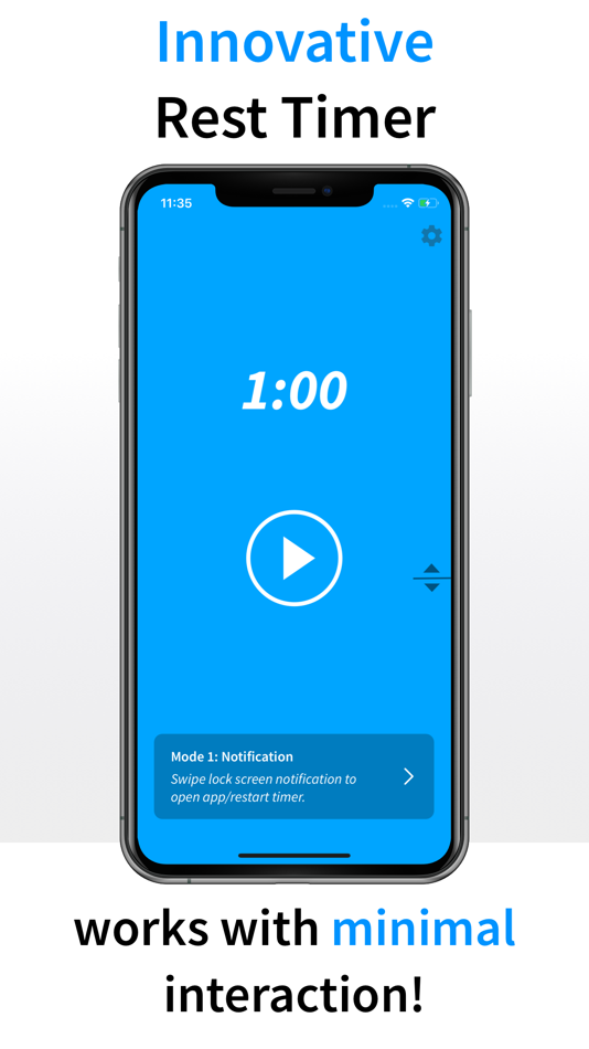 #1. Gym Rest Timer (iOS) 来自: David Blake