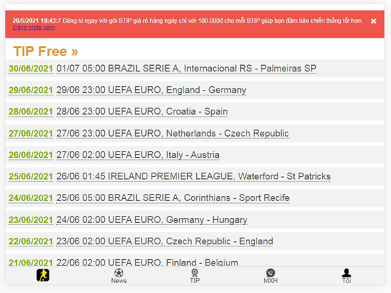 Screenshot #4 pour Soi Kèo TIP Bóng Đá Nhận Định