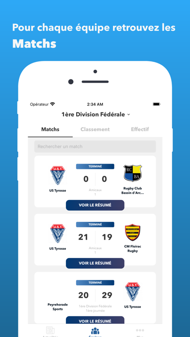 US Tyrosse Rugby Screenshot