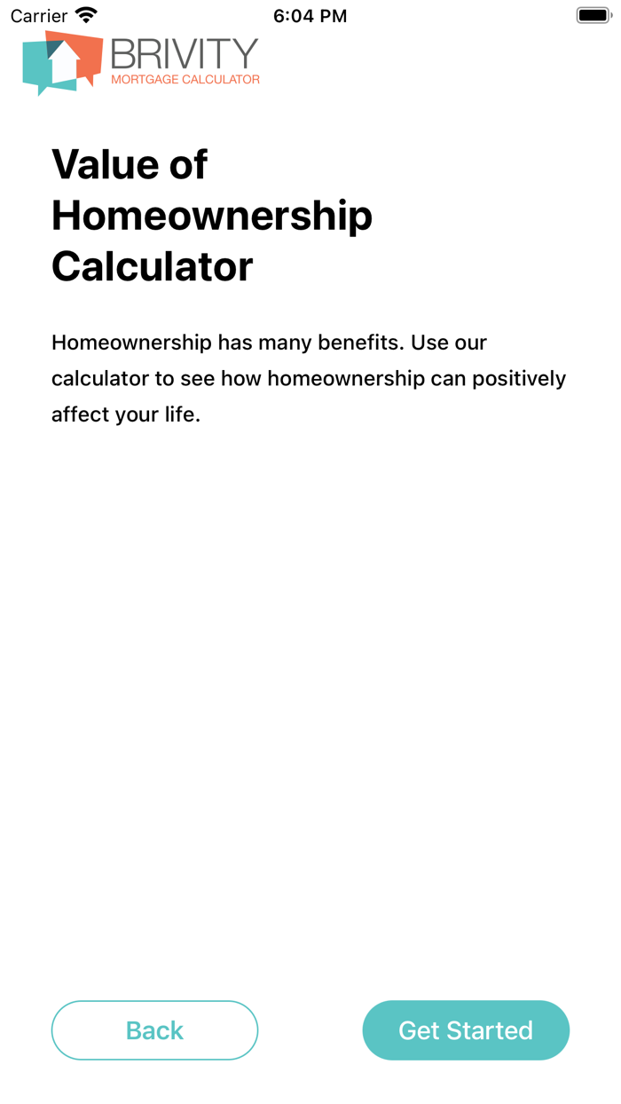 Brivity Mortgage Calculator