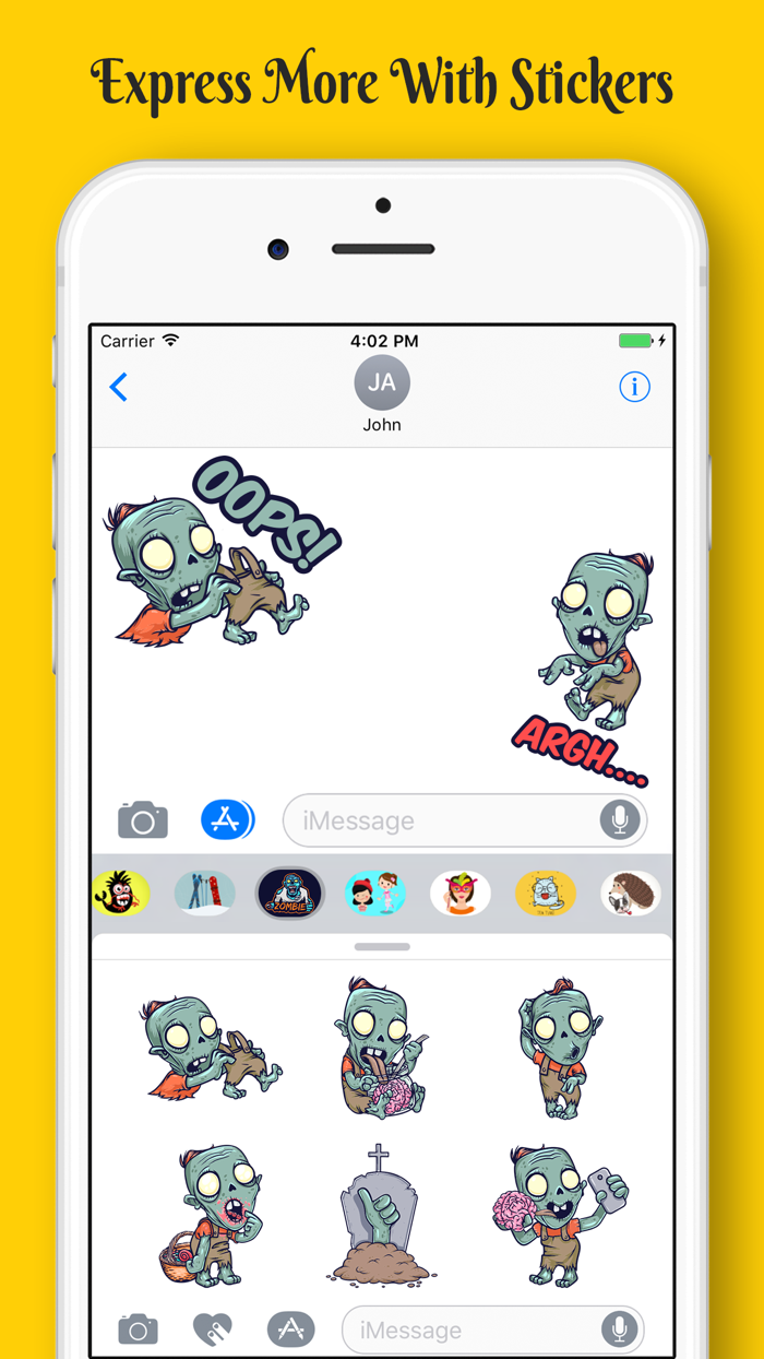 Zombie Survival Stickers