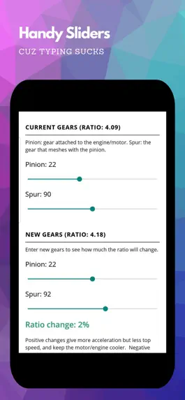 Game screenshot RC Gear Calculator Pro hack
