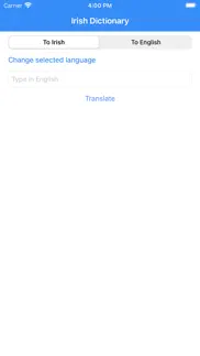 irish dictionary pro iphone screenshot 1