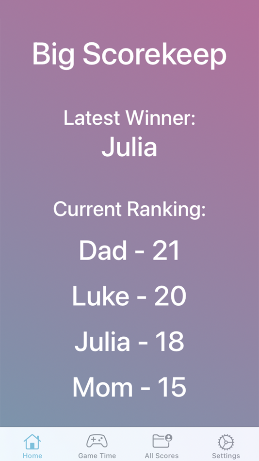 #1. Big Scorekeep (iOS) 由: Luke Drushell