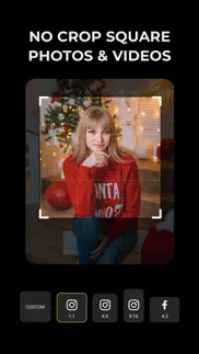 square video - no crop photos iphone screenshot 1