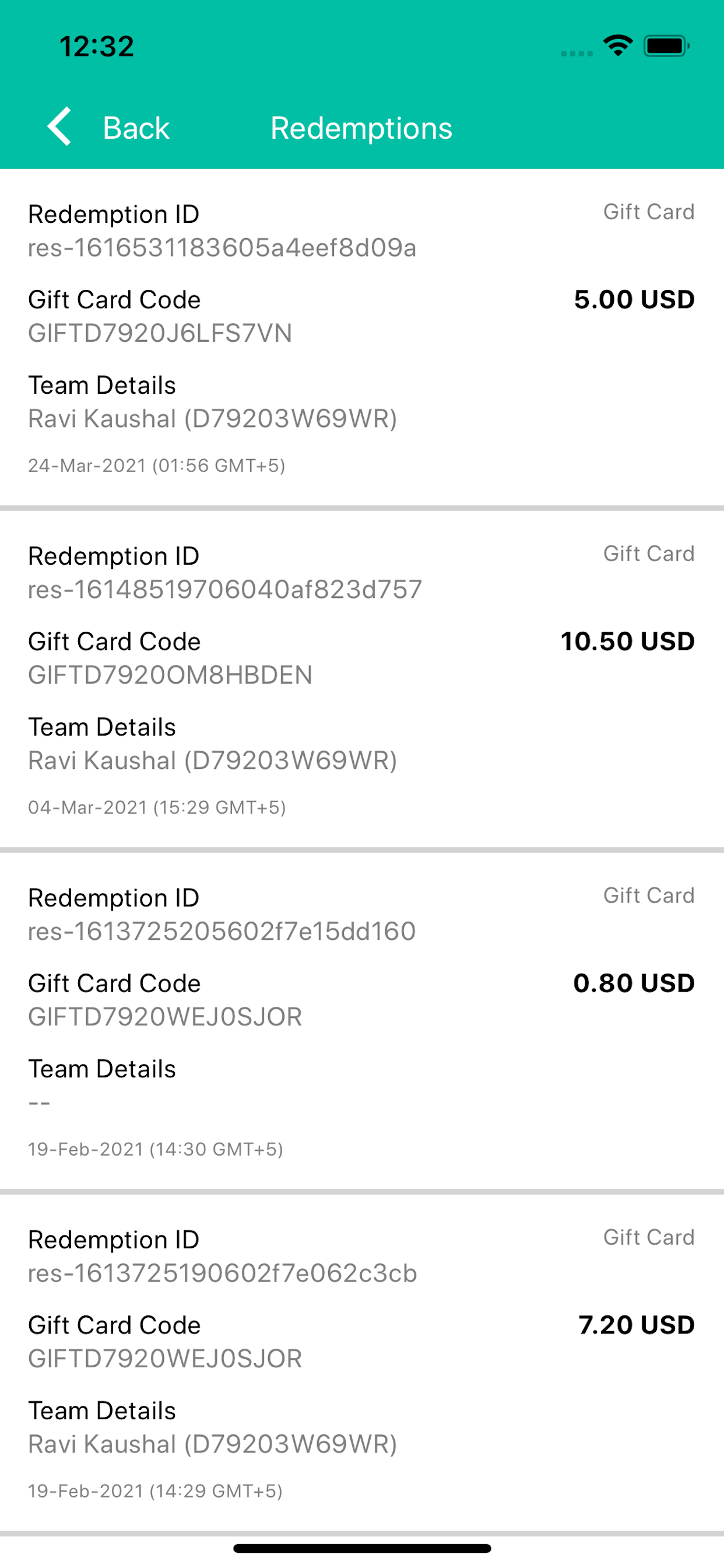 Giftcard & Voucher