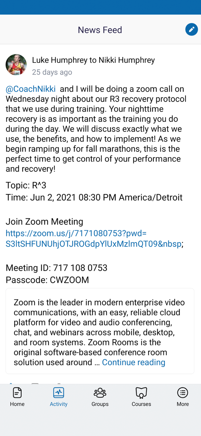 Luke Humphrey Running