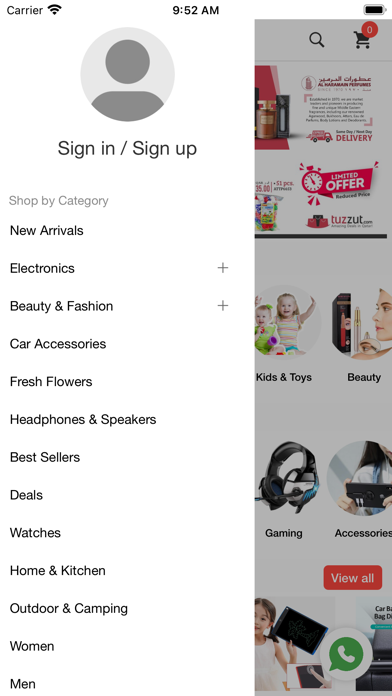Tuzzut Qatar Online Shopping Screenshot